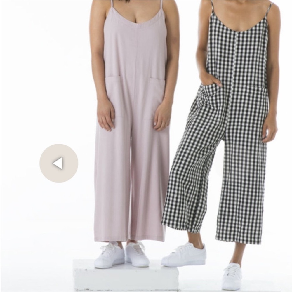 Ali Golden Poppy/Pink Pocket Jumper silk jumpsuit